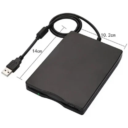 Portable USB 1.44M FDD External Floppy Drive for Office Computers - Durable, Plug and Play, Black Product Image #22421 With The Dimensions of 800 Width x 800 Height Pixels. The Product Is Located In The Category Names Computer & Office → Computer Cables & Connectors