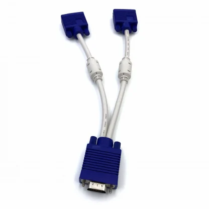 VGA Dual Monitor Adapter Y Splitter Cable - 15 Pin Male to Female, High Quality, 1PCS Product Image #17782 With The Dimensions of 2560 Width x 2560 Height Pixels. The Product Is Located In The Category Names Computer & Office → Computer Cables & Connectors