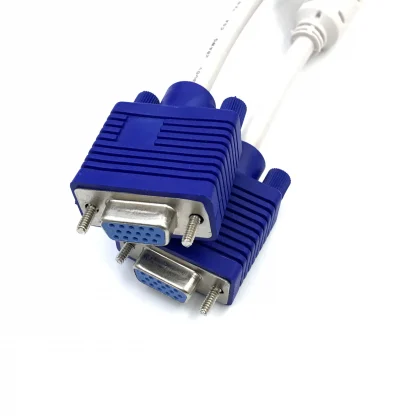 VGA Dual Monitor Adapter Y Splitter Cable - 15 Pin Male to Female, High Quality, 1PCS Product Image #17784 With The Dimensions of 2560 Width x 2560 Height Pixels. The Product Is Located In The Category Names Computer & Office → Computer Cables & Connectors