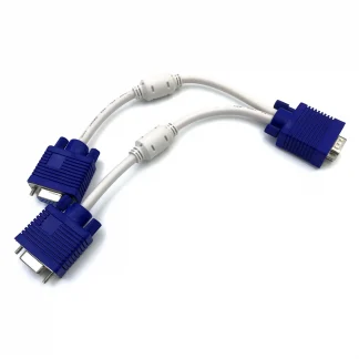 VGA Dual Monitor Adapter Y Splitter Cable - 15 Pin Male to Female, High Quality, 1PCS Product Image #17780 With The Dimensions of  Width x  Height Pixels. The Product Is Located In The Category Names Computer & Office → Computer Cables & Connectors