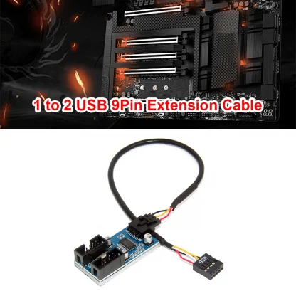 USB 2.0 HUB 1 to 2/4 Extension Splitter Cable for Motherboard USB 9 Pin Header Connector Product Image #19079 With The Dimensions of 1001 Width x 1001 Height Pixels. The Product Is Located In The Category Names Computer & Office → Computer Cables & Connectors