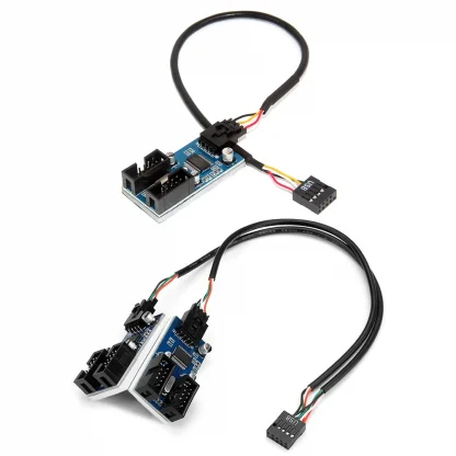 USB 2.0 HUB 1 to 2/4 Extension Splitter Cable for Motherboard USB 9 Pin Header Connector Product Image #19080 With The Dimensions of 1001 Width x 1001 Height Pixels. The Product Is Located In The Category Names Computer & Office → Computer Cables & Connectors