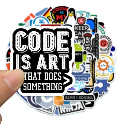 Cool Programming Stickers Set - Internet, Java, PHP, Docker, Geek, HTML, Bitcoin Vinyl Decals for Laptop, Phone - Pack of 10/20/50pcs for Kids and Children Product Image #26290 With The Dimensions of 1000 Width x 1000 Height Pixels. The Product Is Located In The Category Names Computer & Office → Laptops