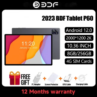 10.36-Inch Deca Core Tablet with 8GB RAM, 256GB ROM, 4G Network, AI Speed-up, Android 12, GPS, WiFi, Bluetooth, and 2K Screen Product Image #20976 With The Dimensions of  Width x  Height Pixels. The Product Is Located In The Category Names Computer & Office → Computer Cables & Connectors