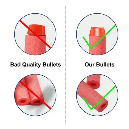 Red Solid Round Head Bullets 7.2cm for Nerf Series Blasters - Refill Darts Product Image #32865 With The Dimensions of 800 Width x 800 Height Pixels. The Product Is Located In The Category Names Sports & Entertainment → Shooting → Paintballs