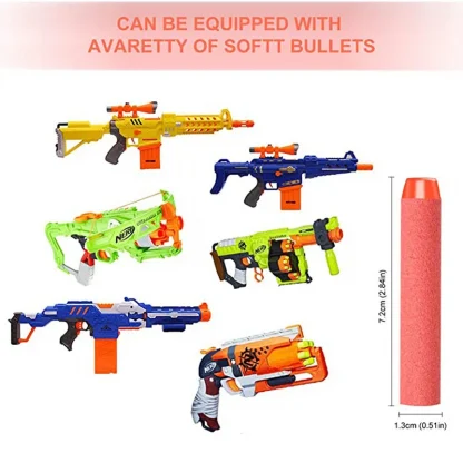 Red Solid Round Head Bullets 7.2cm for Nerf Series Blasters - Refill Darts Product Image #32866 With The Dimensions of 800 Width x 800 Height Pixels. The Product Is Located In The Category Names Sports & Entertainment → Shooting → Paintballs