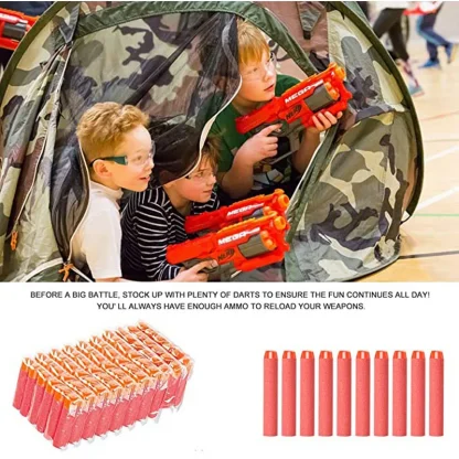 Red Solid Round Head Bullets 7.2cm for Nerf Series Blasters - Refill Darts Product Image #32868 With The Dimensions of 800 Width x 800 Height Pixels. The Product Is Located In The Category Names Sports & Entertainment → Shooting → Paintballs