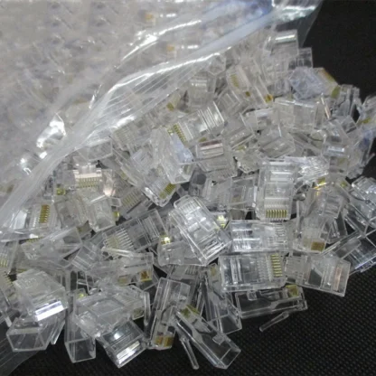 100PCS RJ-45 Ethernet Module Plugs - UTP Cat5 Cat5e, 8P8C Crystal Heads for RJ45 Network Cables Product Image #19439 With The Dimensions of 1000 Width x 1000 Height Pixels. The Product Is Located In The Category Names Computer & Office → Computer Cables & Connectors