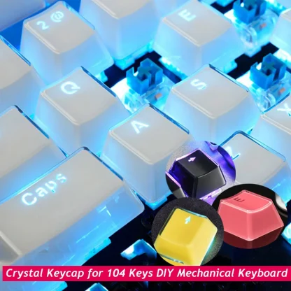 104 Klawisze Uniwersalna Klawiatura Mechaniczna Crystal Keycap Set dla Majsterkowicz w Klawiatura MSI / Cherry / Logitech Product Image #3942 With The Dimensions of 800 Width x 800 Height Pixels. The Product Is Located In The Category Names Computer & Office → Computer Peripherals