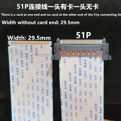 10PCS 41Pin 51Pin 4K HDTV LCD LED Ribbon Cable - AWM 20706 20861 105C 60V VW-1 LVDS Compatible Product Image #20417 With The Dimensions of 800 Width x 800 Height Pixels. The Product Is Located In The Category Names Computer & Office → Computer Cables & Connectors