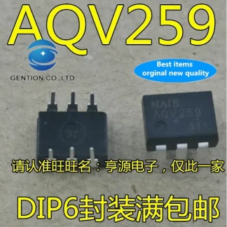 10PCS AQV259A DIP Solid State Relay Optical Couplers: 6-Pin Configuration, 100% New and Original Product Image #35638 With The Dimensions of  Width x  Height Pixels. The Product Is Located In The Category Names Computer & Office → Device Cleaners
