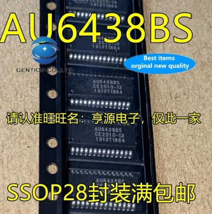 AU6438BS SSOP28 Card Reader Master IC - Pack of 10, 100% New and Original Product Image #16076 With The Dimensions of 756 Width x 763 Height Pixels. The Product Is Located In The Category Names Computer & Office → Device Cleaners