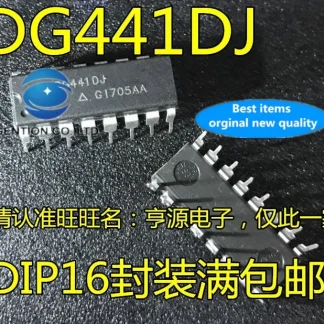 DG441DJ DIP16 Analog Switch IC - Pack of 10, 100% New and Original Product Image #16091 With The Dimensions of  Width x  Height Pixels. The Product Is Located In The Category Names Computer & Office → Device Cleaners