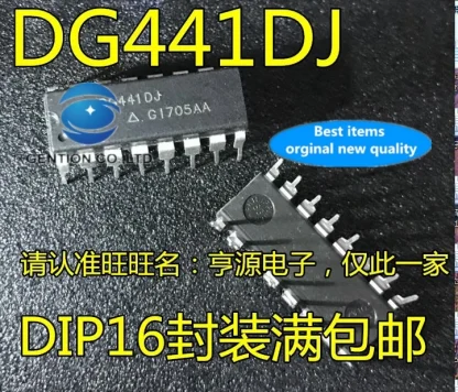 DG441DJ DIP16 Analog Switch IC - Pack of 10, 100% New and Original Product Image #16091 With The Dimensions of 722 Width x 618 Height Pixels. The Product Is Located In The Category Names Computer & Office → Device Cleaners