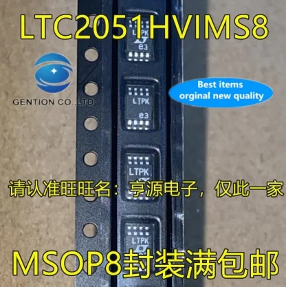 LTC2051HVIMS8: Pack of 10 Operational Amplifiers, MSOP8 Feet, 100% New and Original Product Image #35533 With The Dimensions of 702 Width x 703 Height Pixels. The Product Is Located In The Category Names Computer & Office → Device Cleaners
