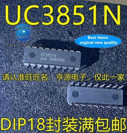 UC3851N DIP-18 PWM Controller IC - Pack of 10, 100% New and Original Product Image #16008 With The Dimensions of 700 Width x 733 Height Pixels. The Product Is Located In The Category Names Computer & Office → Device Cleaners