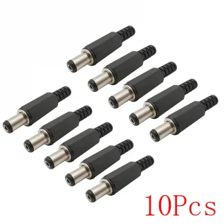 10Pcs DC Power Jack Plug Connectors - 5.5mm X 2.5mm Male Female Set for DIY Electric Projects and Charging Adapters Product Image #20969 With The Dimensions of  Width x  Height Pixels. The Product Is Located In The Category Names Lights & Lighting → Lighting Accessories → Connectors