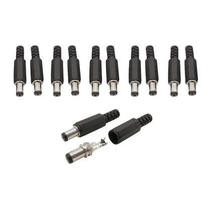 10Pcs DC Power Jack Plug Connectors - 5.5mm X 2.5mm Male Female Set for DIY Electric Projects and Charging Adapters Product Image #20975 With The Dimensions of 818 Width x 818 Height Pixels. The Product Is Located In The Category Names Lights & Lighting → Lighting Accessories → Connectors