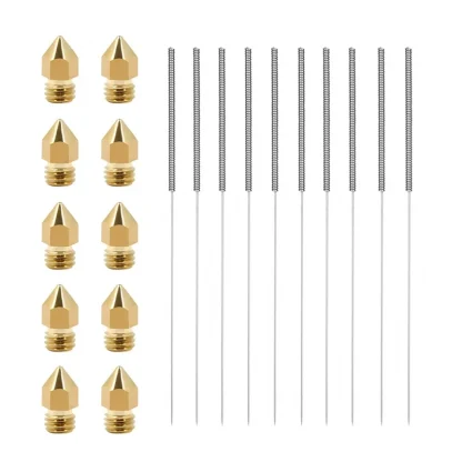 3D Printer Nozzle Set - 10 Stainless Steel Nozzles (0.4mm) + 10 Cleaning Needles + Tweezers Tool Kit Product Image #4183 With The Dimensions of 800 Width x 800 Height Pixels. The Product Is Located In The Category Names Computer & Office → Device Cleaners