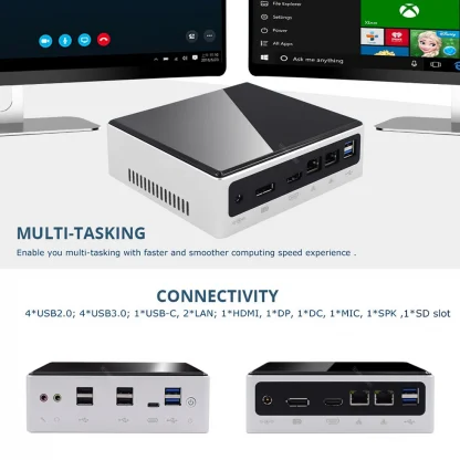 10th Gen ITX Mini PC with Intel Core I7 10610U, 8559U, I5 10210U, 8259U, M.2 NVME SSD, PCIE Wifi, Type-C – Compact Computer with I3 7020U and SD Card Slot Product Image #2460 With The Dimensions of 980 Width x 980 Height Pixels. The Product Is Located In The Category Names Computer & Office → Mini PC