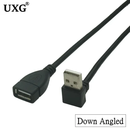 USB 2.0 A Male to Female 90° Angled Extension Cable - 10cm/20cm, Right/Left/Down/Up Product Image #22864 With The Dimensions of 800 Width x 800 Height Pixels. The Product Is Located In The Category Names Computer & Office → Computer Cables & Connectors