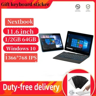 11.6 Inch Windows 10 Quad Core Tablet - 1/2GB RAM, 64GB ROM, Nextbook Intel Baytrail-CR 3735G Notebook with Keyboard and WIFI Product Image #26071 With The Dimensions of  Width x  Height Pixels. The Product Is Located In The Category Names Computer & Office → Tablets