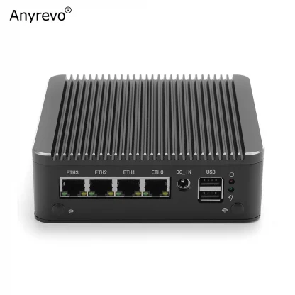 High-Performance Fanless Mini PC with 11th Gen Intel Processors, 4x I225V LAN, DDR4, NVMe, and OPNsense/PfSense Compatibility Product Image #14053 With The Dimensions of 1000 Width x 1000 Height Pixels. The Product Is Located In The Category Names Computer & Office → Mini PC