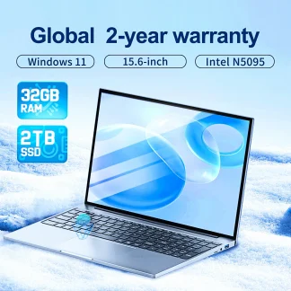 15.6 Inch Laptop: 32GB RAM, 2TB SSD, Windows 11, Intel N5095, Office Computer with Backlit Keyboard, Fingerprint, WiFi, Camera - PC Gamer Notebook Product Image #28041 With The Dimensions of  Width x  Height Pixels. The Product Is Located In The Category Names Computer & Office → Laptops