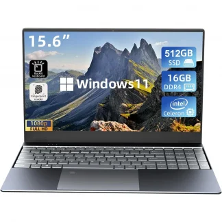 Windows 11 Laptop 15.6" 16GB RAM 512GB SSD Intel Celeron N5095 2.8GHz FHD IPS Mini HDMI Dual Wi-Fi BT Product Image #26996 With The Dimensions of  Width x  Height Pixels. The Product Is Located In The Category Names Computer & Office → Laptops