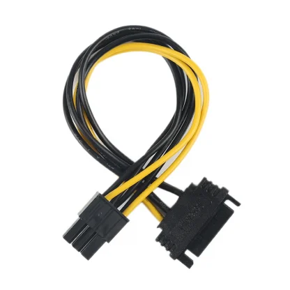 Upgrade Your Graphics: SATA to 6 Pin Power Supply Adapter Cable for PCI-E Card, Enhance GPU Performance with 15Pin to 6Pin Graphics Card Power Cord Product Image #22092 With The Dimensions of 800 Width x 800 Height Pixels. The Product Is Located In The Category Names Computer & Office → Computer Cables & Connectors