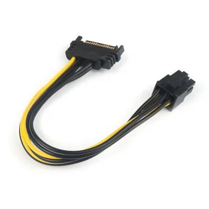 Upgrade Your Graphics: SATA to 6 Pin Power Supply Adapter Cable for PCI-E Card, Enhance GPU Performance with 15Pin to 6Pin Graphics Card Power Cord Product Image #22093 With The Dimensions of 800 Width x 800 Height Pixels. The Product Is Located In The Category Names Computer & Office → Computer Cables & Connectors