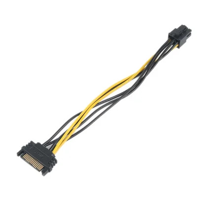 Upgrade Your Graphics: SATA to 6 Pin Power Supply Adapter Cable for PCI-E Card, Enhance GPU Performance with 15Pin to 6Pin Graphics Card Power Cord Product Image #22096 With The Dimensions of 800 Width x 800 Height Pixels. The Product Is Located In The Category Names Computer & Office → Computer Cables & Connectors