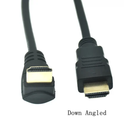 HD-A Male to Angled 90 Degree Male HD Extension Cable - 15cm to 1.5m, HDTV-compatible, 1.4v Product Image #5821 With The Dimensions of 800 Width x 800 Height Pixels. The Product Is Located In The Category Names Computer & Office → Computer Cables & Connectors