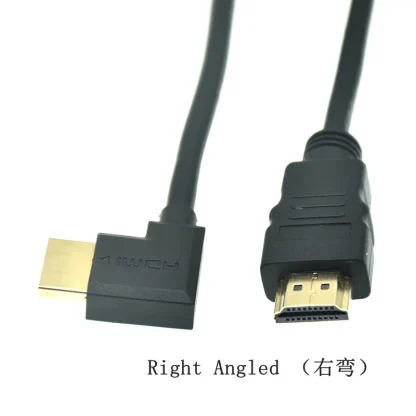 HD-A Male to Angled 90 Degree Male HD Extension Cable - 15cm to 1.5m, HDTV-compatible, 1.4v Product Image #5823 With The Dimensions of 800 Width x 800 Height Pixels. The Product Is Located In The Category Names Computer & Office → Computer Cables & Connectors