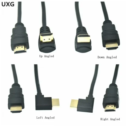 HD-A Male to Angled 90 Degree Male HD Extension Cable - 15cm to 1.5m, HDTV-compatible, 1.4v Product Image #5819 With The Dimensions of 800 Width x 800 Height Pixels. The Product Is Located In The Category Names Computer & Office → Computer Cables & Connectors