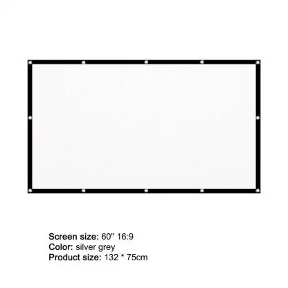 Foldable 16:9 Polyester Projector Screen - 60 Inch, Practical Design for Travel, H60Q High Quality 2021 Product Image #14539 With The Dimensions of 1001 Width x 1001 Height Pixels. The Product Is Located In The Category Names Computer & Office → Device Cleaners