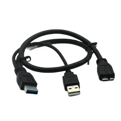 USB 3.0 Type A Male to Micro B Y Cable - 1M/0.5M Data Cord for External Mobile Hard Drive Product Image #18519 With The Dimensions of 800 Width x 800 Height Pixels. The Product Is Located In The Category Names Computer & Office → Computer Cables & Connectors