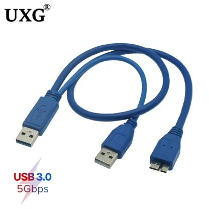 USB 3.0 Type A Male to Micro B Y Cable - 1M/0.5M Data Cord for External Mobile Hard Drive Product Image #18521 With The Dimensions of 800 Width x 800 Height Pixels. The Product Is Located In The Category Names Computer & Office → Computer Cables & Connectors