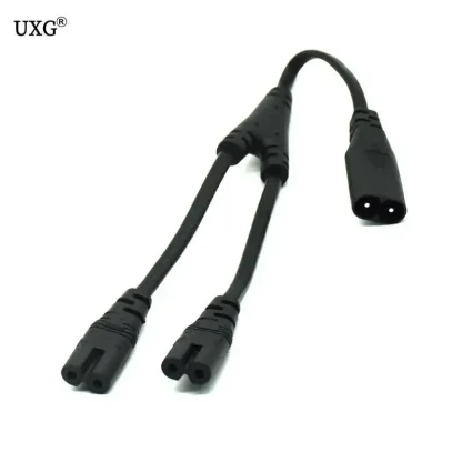 IEC 320 C8 Male to 2 x C7 Female Y-Split Power Cable, 28CM, C8 Male to C7 Female Extension Cord Product Image #16180 With The Dimensions of 800 Width x 800 Height Pixels. The Product Is Located In The Category Names Computer & Office → Computer Cables & Connectors