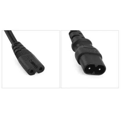 IEC 320 C8 Male to 2 x C7 Female Y-Split Power Cable, 28CM, C8 Male to C7 Female Extension Cord Product Image #16181 With The Dimensions of 700 Width x 700 Height Pixels. The Product Is Located In The Category Names Computer & Office → Computer Cables & Connectors