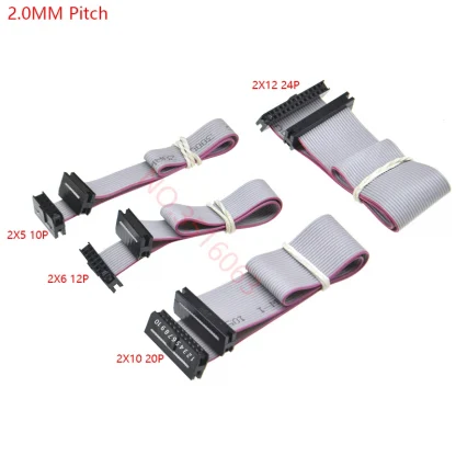 FC Pitch Ribbon Cable Set - 1.27MM/2.0MM/2.54MM, Various Pin Configurations, Gray Flat Ribbon for JTAG ISP Download Product Image #24486 With The Dimensions of 800 Width x 800 Height Pixels. The Product Is Located In The Category Names Computer & Office → Computer Cables & Connectors