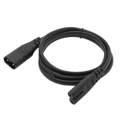 IEC 320 C7 Female to C8 Male Figure 8 Power Adapter Extension Cable - 1PCS Product Image #25225 With The Dimensions of 800 Width x 800 Height Pixels. The Product Is Located In The Category Names Computer & Office → Computer Cables & Connectors