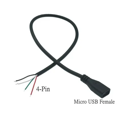 Micro USB 2.0 A Female to Android Interface Power Data Charge Cable - 30cm/1m Product Image #15595 With The Dimensions of 800 Width x 800 Height Pixels. The Product Is Located In The Category Names Computer & Office → Computer Cables & Connectors