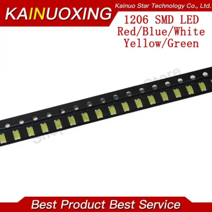 1 Reel 3000pcs 1206 SMD LED Diodes - Light Yellow, Red, Green, Blue, White - Hot Sale. Product Image #8154 With The Dimensions of 800 Width x 800 Height Pixels. The Product Is Located In The Category Names Electronic Components & Supplies → EL Products