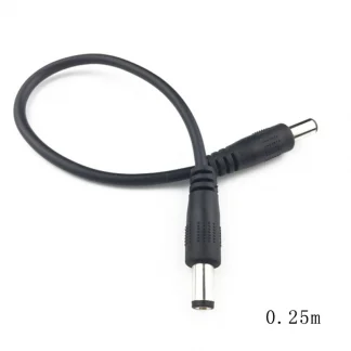 DC Power Plug 5.5 X 2.1mm Male to Male CCTV Adapter Connector Cable - 1pc Product Image #25828 With The Dimensions of  Width x  Height Pixels. The Product Is Located In The Category Names Computer & Office → Computer Cables & Connectors