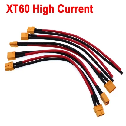 XT60 High Current Male to Female Plug Extension Cable - 10cm/20cm/30cm, Silicone Wire Connector, 14AWG/12AWG Product Image #24828 With The Dimensions of 800 Width x 800 Height Pixels. The Product Is Located In The Category Names Computer & Office → Computer Cables & Connectors