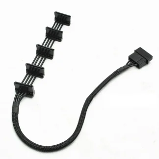 ATX 4Pin IDE Molex to 5 Ports SATA Power Supply Cable - 18AWG, 40cm, for 5-Layer HDD Cage Caddy Product Image #7979 With The Dimensions of  Width x  Height Pixels. The Product Is Located In The Category Names Computer & Office → Computer Cables & Connectors