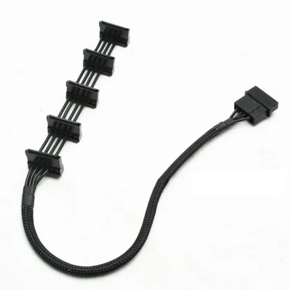 ATX 4Pin IDE Molex to 5 Ports SATA Power Supply Cable - 18AWG, 40cm, for 5-Layer HDD Cage Caddy Product Image #7979 With The Dimensions of 800 Width x 800 Height Pixels. The Product Is Located In The Category Names Computer & Office → Computer Cables & Connectors