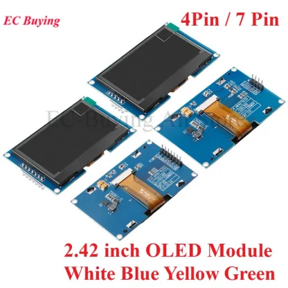 2.42 Inch OLED Module - 128x64 Screen LCD LED Display Module with SSD1309 SPI/IIC I2C Interface for Arduino (4Pin/7Pin). Product Image #24252 With The Dimensions of 800 Width x 800 Height Pixels. The Product Is Located In The Category Names Computer & Office → Laptops