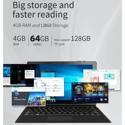 10.1 Inch 2-in-1 Tablet - 4GB RAM, 64GB ROM, Windows 10, Z8350, 1920x1200IPS, HDMI-Compatible, USB 3.0 Product Image #18023 With The Dimensions of 800 Width x 800 Height Pixels. The Product Is Located In The Category Names Consumer Electronics → Home Electronic Accessories → Screen Protectors